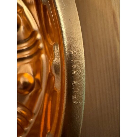 Vintage Copper Bundt Pan Jello Mold Wall Hanging Round  3.5 Cups - Picture 4 of 5